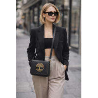 Mooi&Magisch | Lederen Crossbodytas Zwart | Verwisselbare frontjes | Duurzaam leer