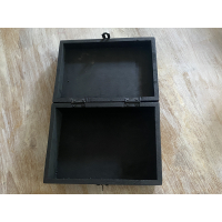 Houten opbergkistje celtic knot pentagram | Zwart | 175x125x65 mm | Mooi&Magisch