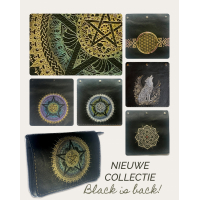 BellaMagio | Los Frontpaneel voor crossbody tas | Pentagram goud aqua