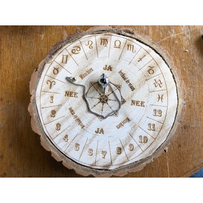 Houtschijf Diameter 22-24cm rond - Pendelbord Houtschijf Diameter 22-24cm rond - Pendelbord