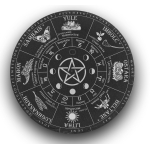 Keltisch jaarwiel op  leisteen 25cm