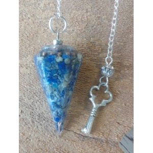 Orgonite Pendel Lapis Lazuli en Koper