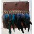 BellaMagio | Los Frontpaneel voor crossbody tas  |Frontpaneel Feathers turquois