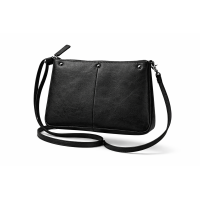 Mooi&Magisch | Lederen Crossbodytas Zwart | Verwisselbare frontjes | Duurzaam leer