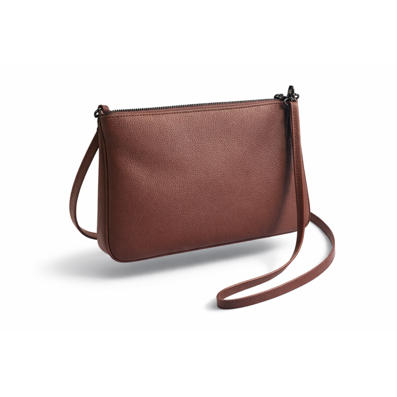 Mooi&Magisch | Lederen Crossbodytas Cognac | Duurzaam leer| Basis tas voor verwisselbare frontjes