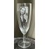 Champagneglas met gravure